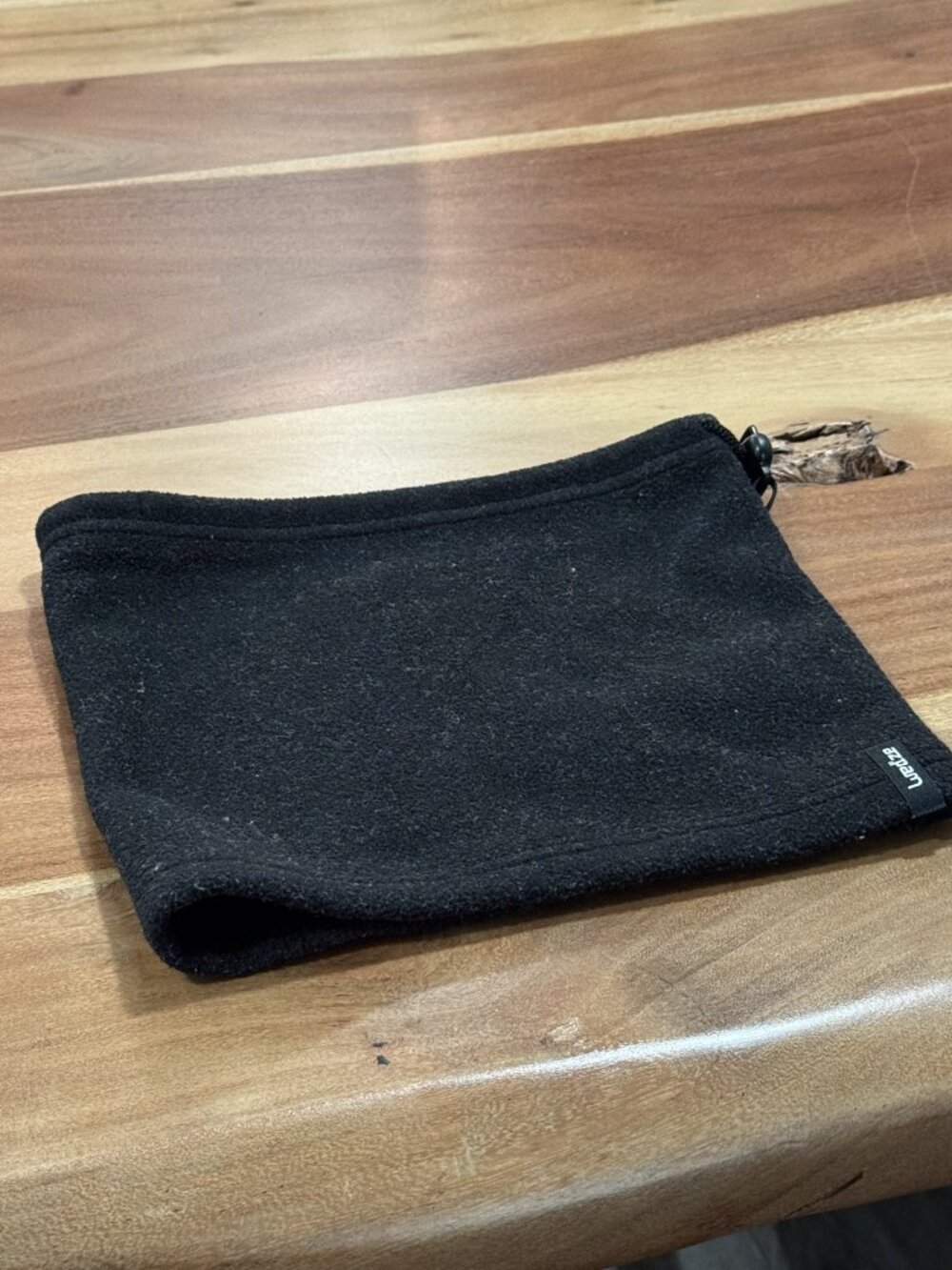 Wedze (Decathlon) black fleece neck warmer